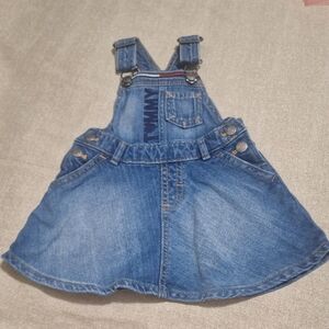 Tommy Hilfiger Kids Blue Denim Skirtall